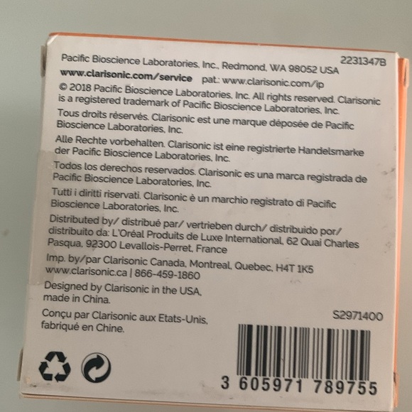 CLARISONIC Multicolor Sonic Exfoliator Brush Head - Picture 2 of 2